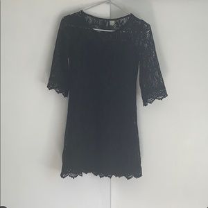 Super cute crochet long sleeve dress.